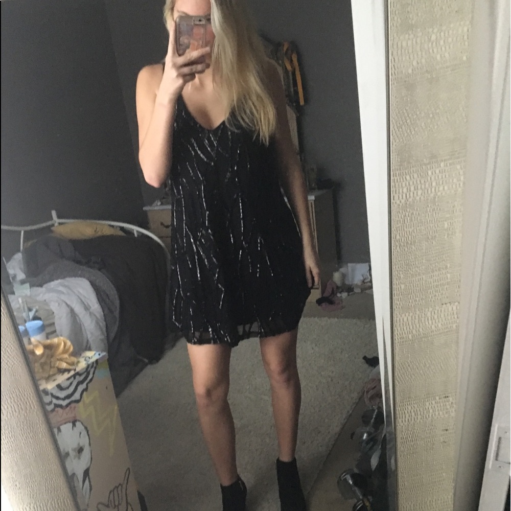 SOLD Black Sparkly Dress